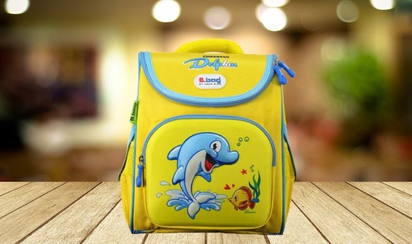 Balo chống gù B.Bag Genius Box F2-Dolphin B-12-107 vàng