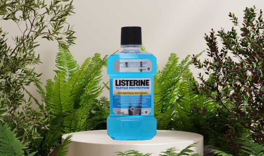 Nước súc miệng LISTERINE Tartar Protection ngừa vôi răng 250 ml hương bạc hà (từ 12 tuổi)