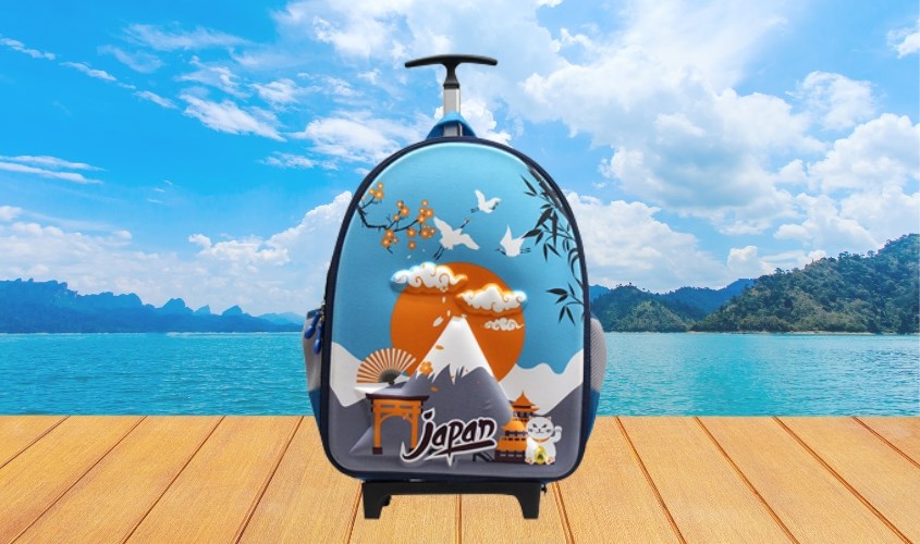 Balo B.Bag C1-CK Around The World-Japan B-12-083 xanh dương nhạt