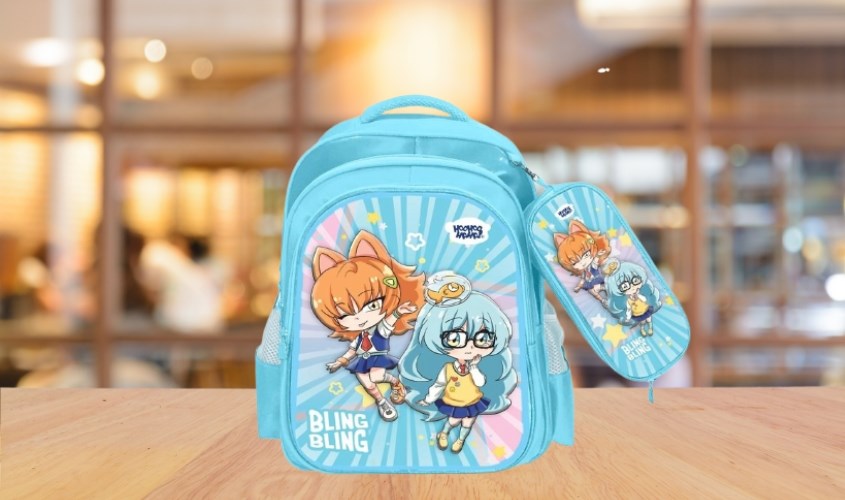 Balo 2in1 H4 học viện Alpha Power Aqua - A-BL31000 xanh ngọc