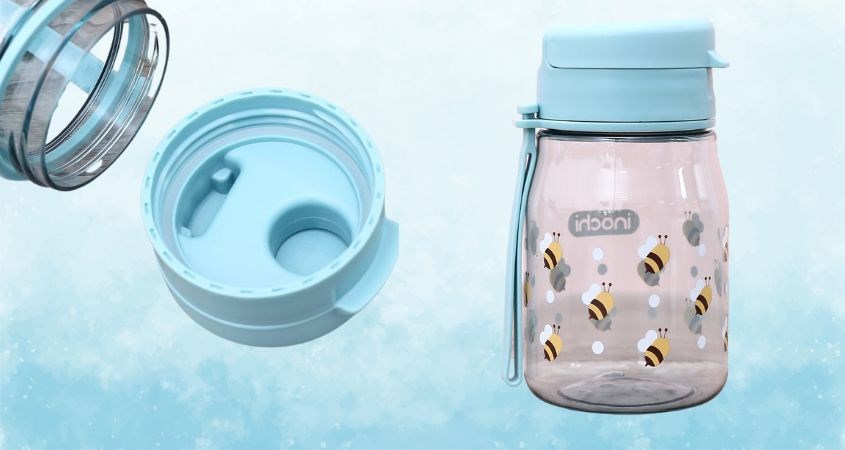 Bình đựng nước nhựa Tritan, PP Inochi Kita Fami 350 ml - Màu ngẫu nhiên