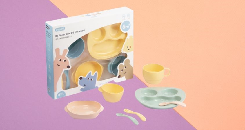 Bộ đồ ăn dặm Inochi Amori HIN.BOAD.AMOR