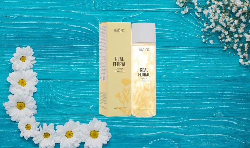 Nước hoa hồng Nacific Real Floral chiết xuất hoa cúc 180 ml