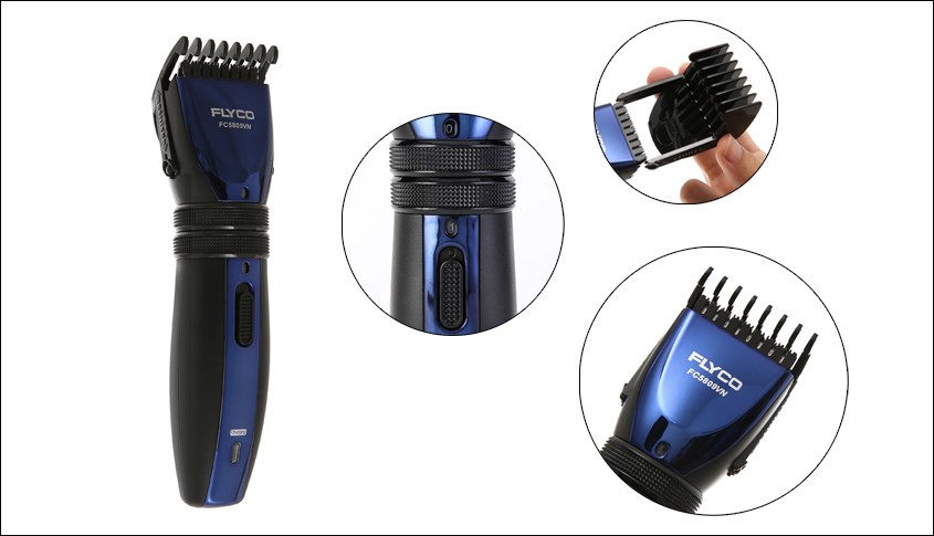 Tông đơ cắt tóc pin sạc Flyco FC5809VN