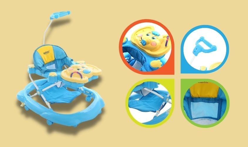 Xe tập đi hình voi Autoru - Màu ngẫu nhiên