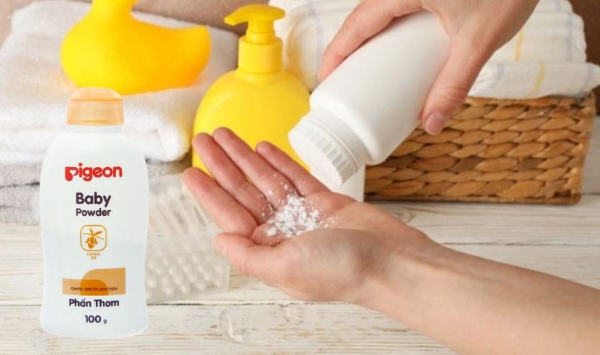 Phấn thơm cho bé Pigeon Baby Powder 100g Phấn thơm cho bé Pigeon Baby Powder 100g