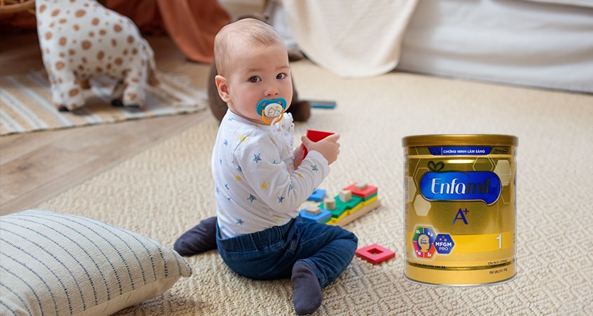Sữa Enfamil A+ giúp bé phát triển toàn diện