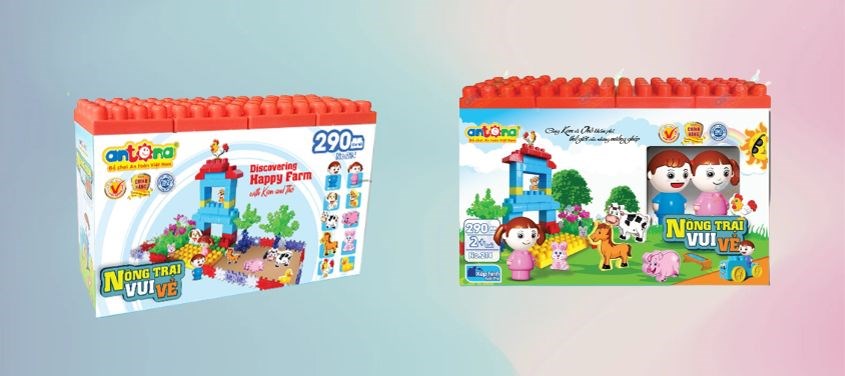 Đồ chơi lắp ráp nông trại vui vẻ Antona (290 chi tiết)