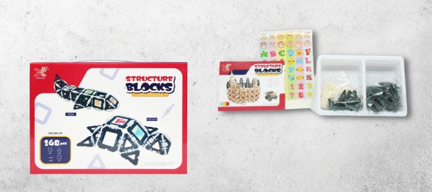 Đồ chơi xếp hình nam châm VBCare VBC-689-25 (168 chi tiết)