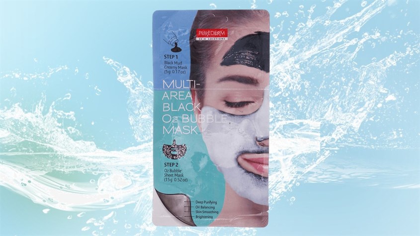 Mặt nạ rửa tinh chất Bùn đen và oxy sạch mụn cám, mịn da Purederm