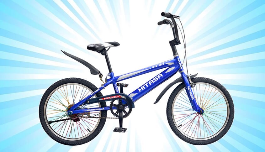 Xe đạp Hitasa với 48 căm màu bắt mắt