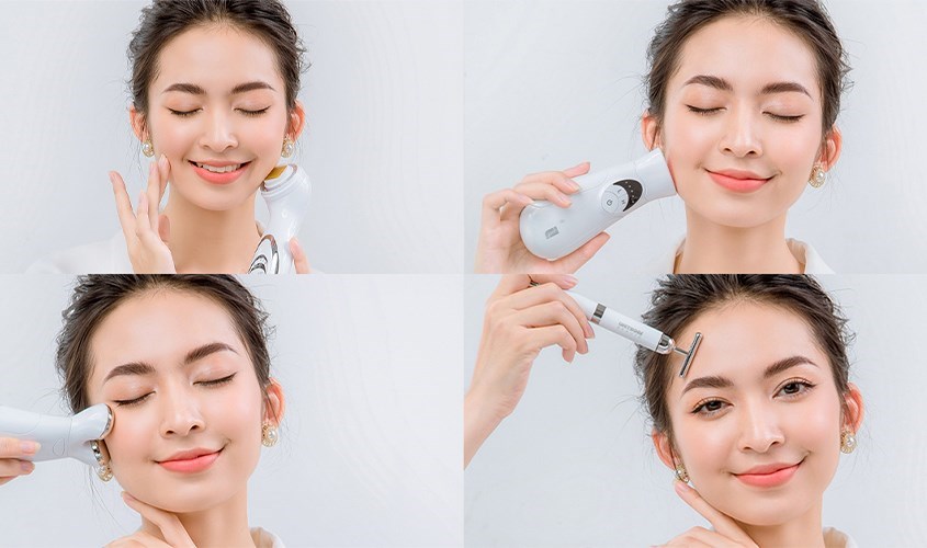 Máy massage mặt là thiết bị chuyên dùng để chăm sóc da mặt