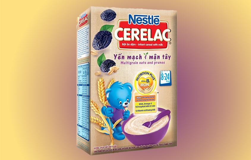 Nestlé Cerelac Yến mạch và Mận tây
