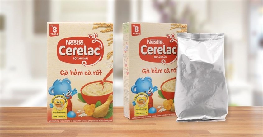 Bột ăn dặm Nestlé Cerelac gà hầm cà rốt hộp 200g (từ 8 tháng)