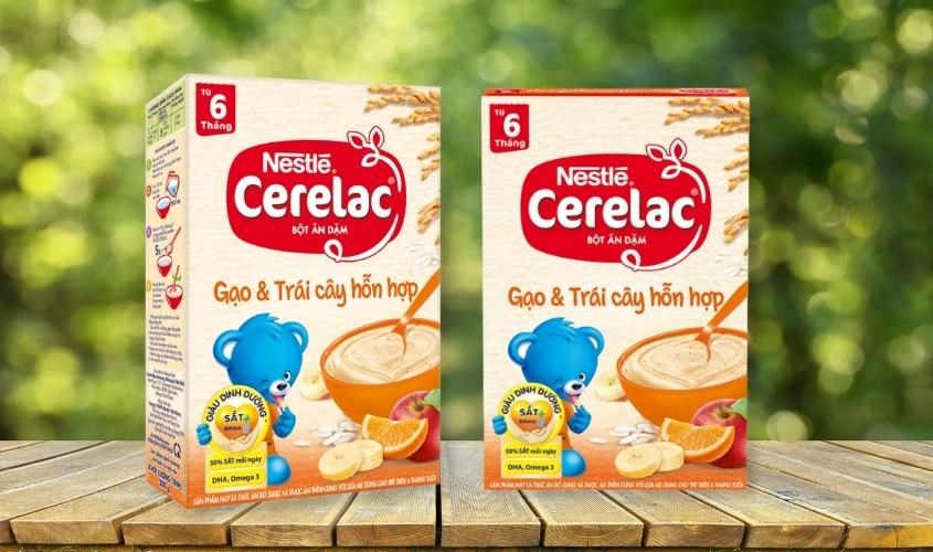 Bột ăn dặm Nestle gạo và trái cây hỗn hợp 200g 