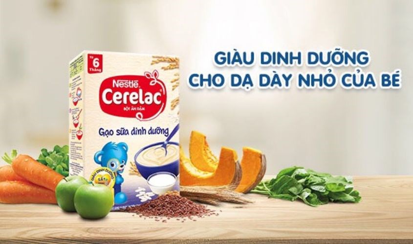 Thành phần trong bột ăn dặm Nestlé giàu dinh dưỡng cho bé 
