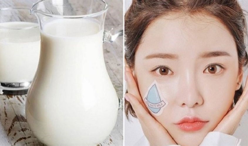 Dưỡng trắng và làm đều màu da nhờ sữa tươi