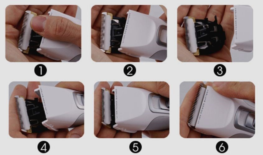 Cách tháo lắp tông đơ đầu tròn