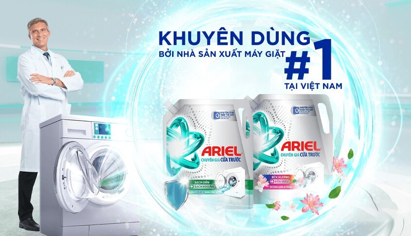 Ariel được các chuyên gia sản xuất máy giặt khuyên dùng Ariel được các chuyên gia sản xuất máy giặt khuyên dùng