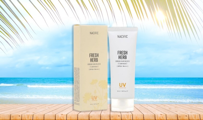 Kem chống nắng làm dịu và phục hồi da Nacific Fresh Herb SPF 50+ PA++++ 50 ml