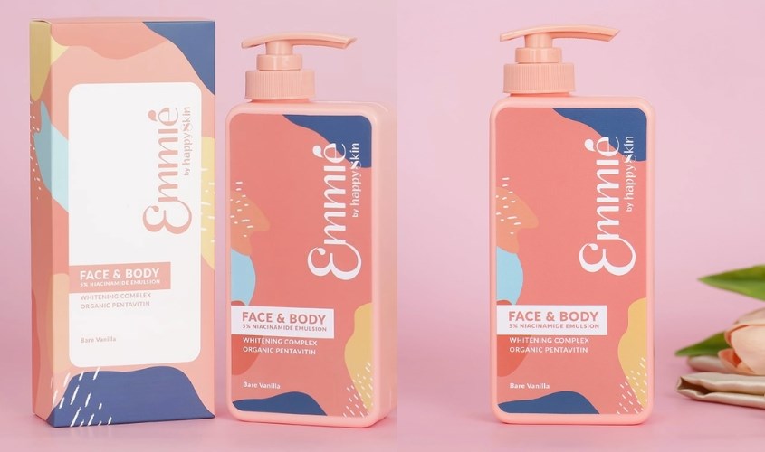 Kem dưỡng trắng toàn thân 5% Niacinamide Emmié Face & Body Emulsion 250g
