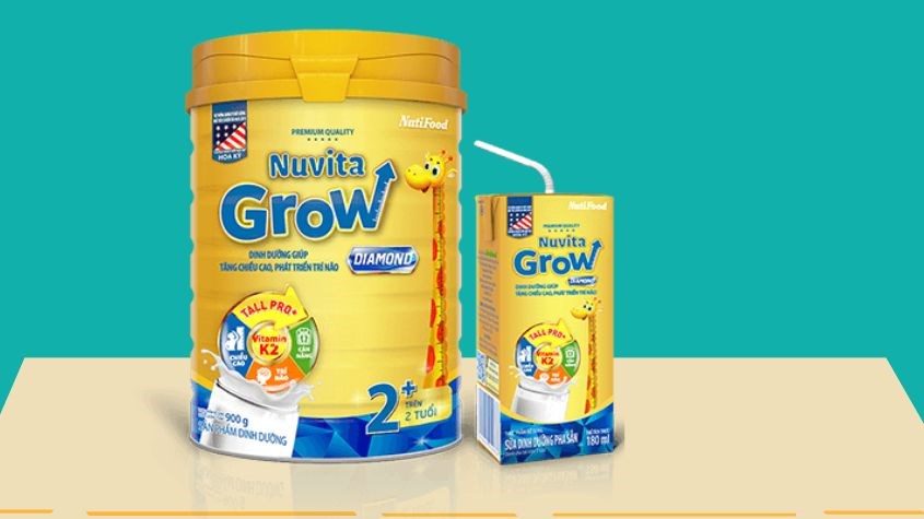 Sữa Nuvita Grow là sản phẩm chất lượng của Việt Nam