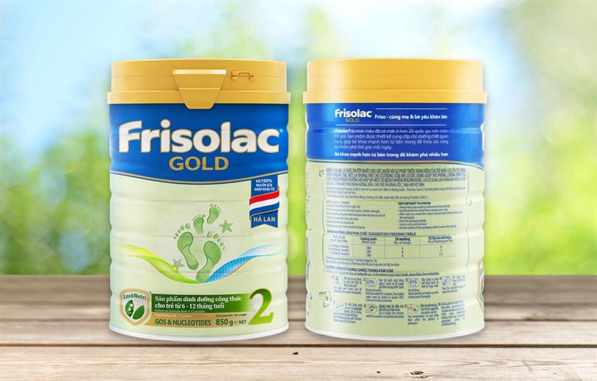 Sữa bột Frisolac Gold số 2 850g (6 - 12 tháng)