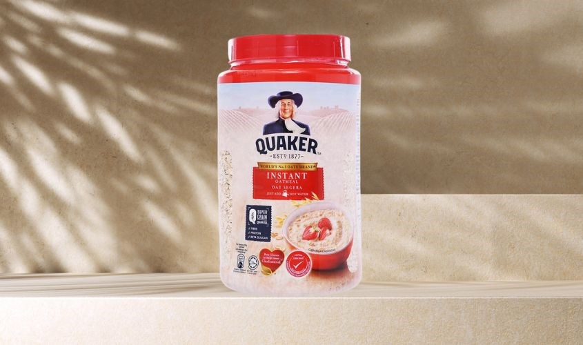 Yến mạch nguyên chất cán dẹt Quaker 600g (dành cho trẻ từ 1 tuổi)