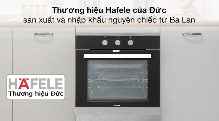 Lò nướng âm Hafele HO-K60B (534.05.581) 65 lít có thiết kế lắp đặt âm gọn gàng, tiết kiệm không gian và gia tăng tính thẩm mỹ cho căn bếp