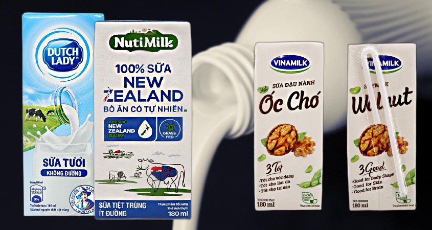 Kết hợp sữa hạt và sữa tươi giúp cung cấp đủ chất dinh dưỡng