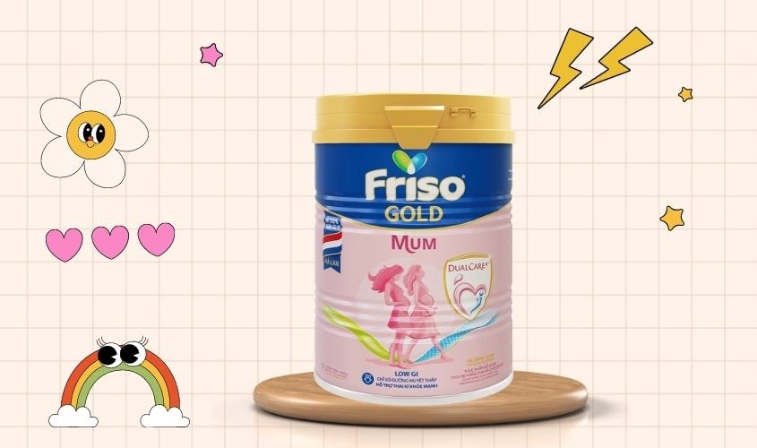 Sữa bầu Frisomum Gold hương cam 400g