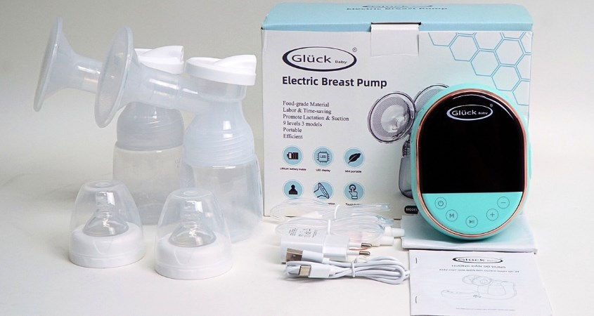 Máy hút sữa điện đôi Gluck Baby GP39 - Màu ngẫu nhiên