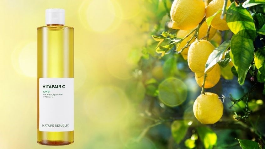 Toner dưỡng sáng da Nature Republic Vitapair C chiết xuất Chanh Jeju 300 ml
