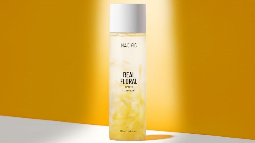 Toner làm dịu da Nacific Real Floral Calendula chiết xuất Hoa Cúc 180 ml