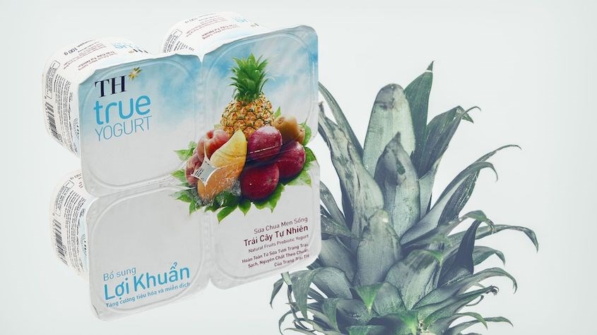  Lốc 4 hộp sữa chua trái cây TH true YOGURT vị trái cây 100g