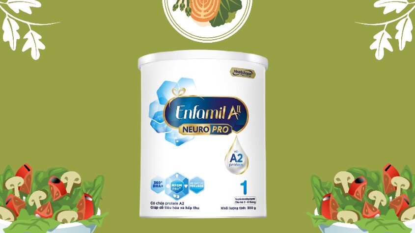 Sữa bột Enfamil AII Neuropro Infant Formula số 1 350g (0 - 6 tháng)