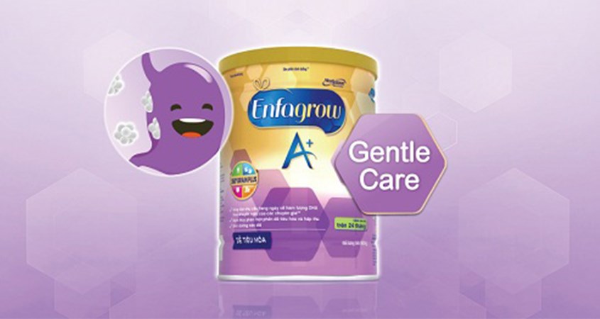 Sữa Enfamil A+ Gentle Care giúp trẻ phát triển toàn diện