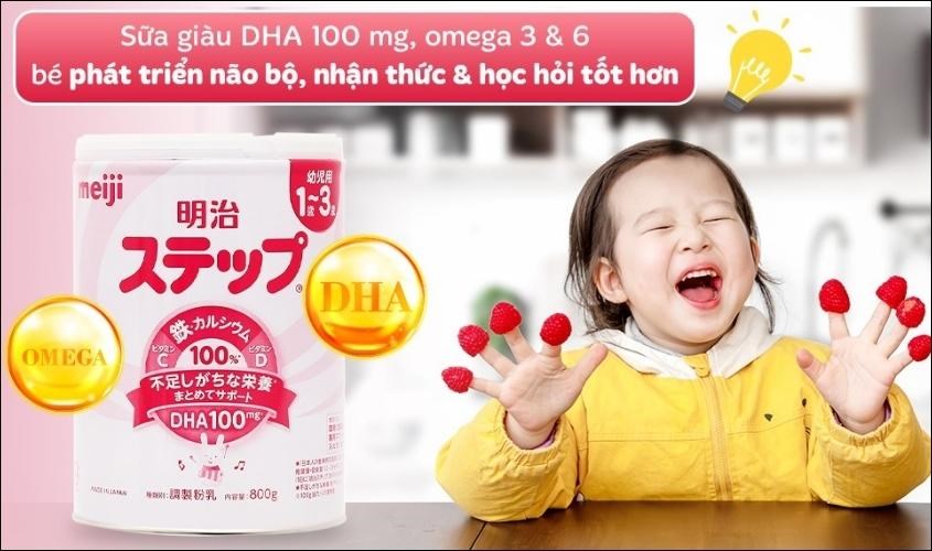 Sữa bột nội địa Nhật Meiji Step Milk 800g (1 - 3 tuổi)