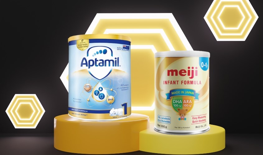 Sữa Aptamil và Meiji đều có chất lượng rất tốt