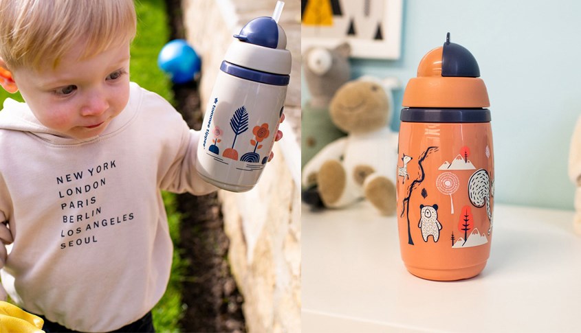 Bình đựng nước nhựa PP Tommee Tippee SuperStar (447825) 266ml - hồng