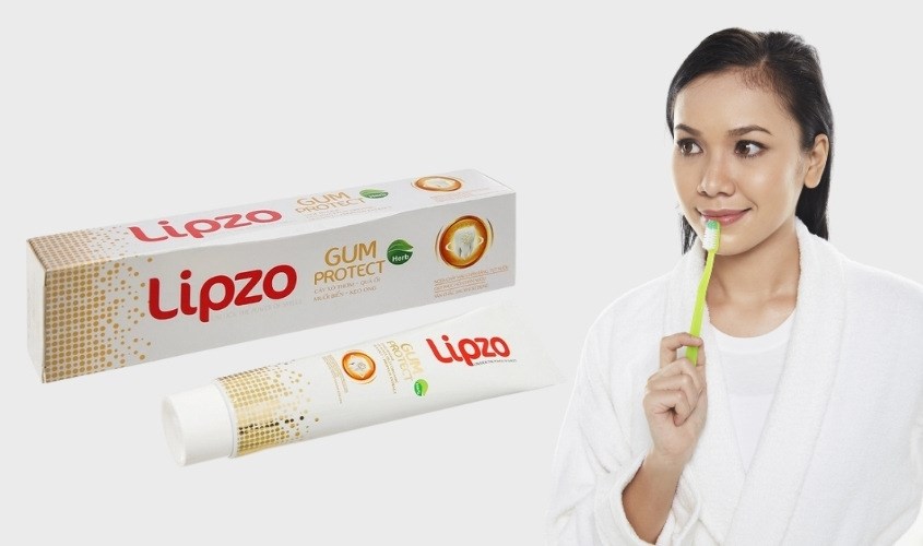 Kem đánh răng Lipzo thành phần tự nhiên giúp ngăn ngừa chảy máu chân răng