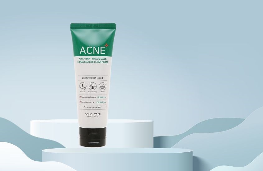 Sữa rửa mặt làm dịu da mụn Some By Mi AHA-BHA-PHA 30 Days Miracle 100 ml