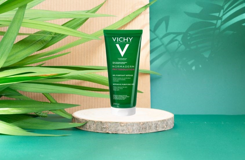 Gel rửa mặt làm sạch sâu, giảm bã nhờn cho da dầu mụn Vichy Normaderm Phytosolution 200 ml