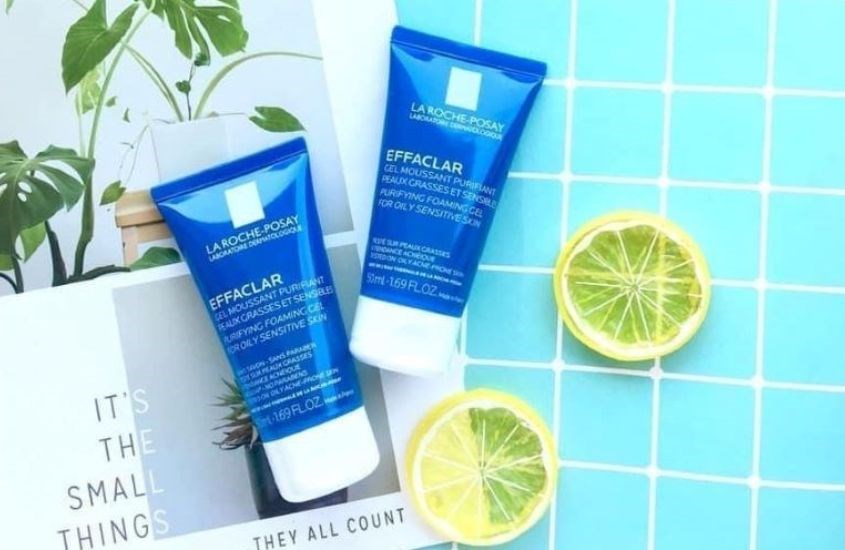 Gel rửa mặt làm dịu và giảm kích ứng cho da dầu mụn và da nhạy cảm La Roche-Posay Effaclar 50 ml