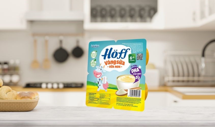 Lốc 4 hũ váng sữa Hoff vị sữa non