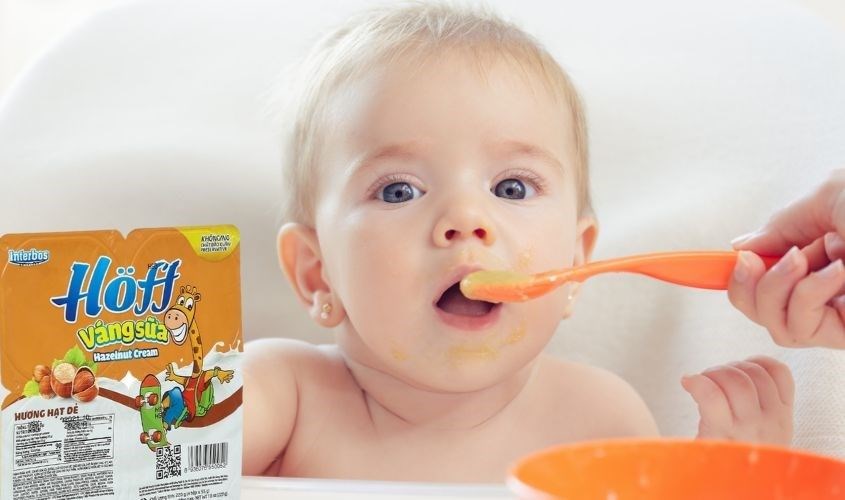 Lốc 4 hũ váng sữa Hoff vị hạt dẻ 55g