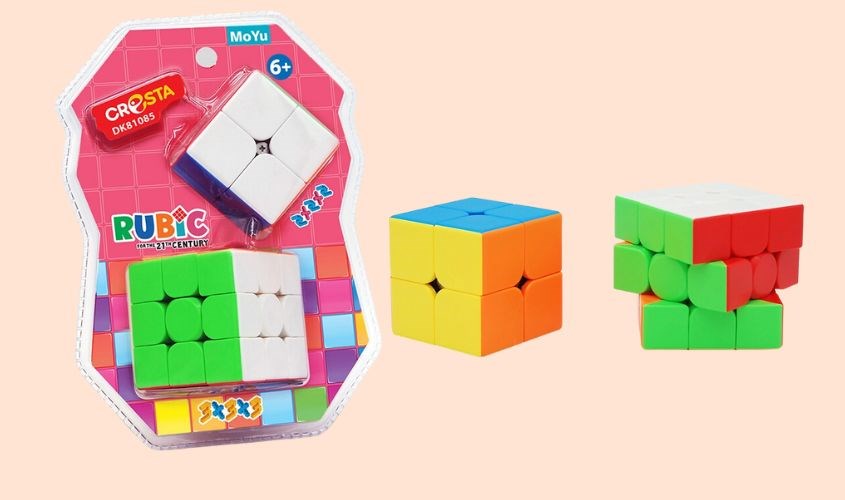 Đồ chơi rubik 3x3x3 kèm rubik nhỏ 2x2x2 Duka DK81085