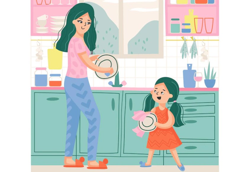 Ba mẹ nên trở thành một tấm gương tốt cho trẻ noi theo. Ảnh: freepik