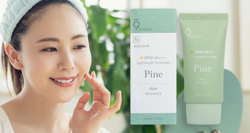 Kem chống nắng thanh lọc và phục hồi da 9 Wishes SPF 50+ PA++++ 50 ml