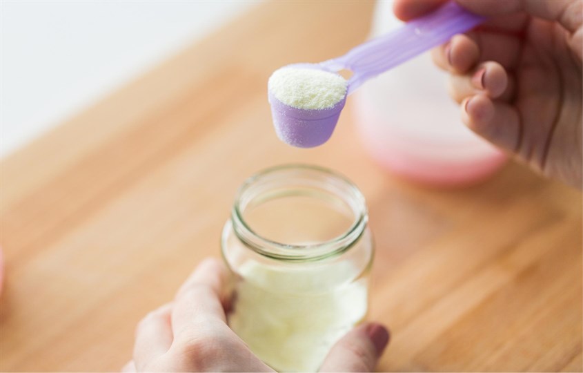 Pha sữa Hipp ở 40-50 độ C